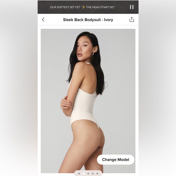 Alo Sleek Back Bodysuit NWT - Picture 2 of 7